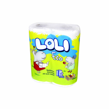 Полотенца LOLI Eco бумажные 2шт м/у