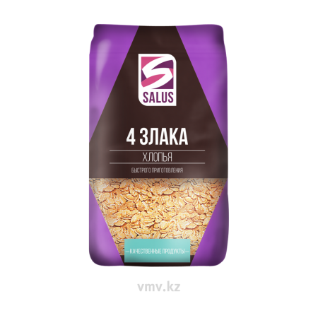 Хлопья SALUS Смесь 4 злака 400г