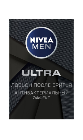 Лосьон NIVEA For Men Ultra после бритья Антибактериальный эффект 100мл с/б