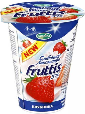 Йогурт CAMPINA Fruttis Клубника 290г п/у