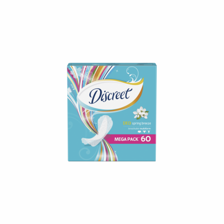 Прокладки DISCREET Ежедневные Deo Spring Breeze 60шт кор