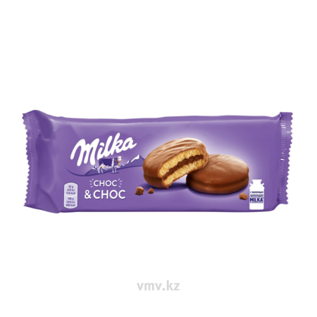 Пирожное MILKA Бисквитное Choc And Choc с начинкой в молочном шоколаде 150г
