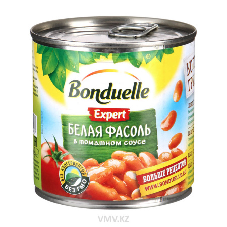Фасоль BONDUELLE Белая в томатном соусе 425г ж/б
