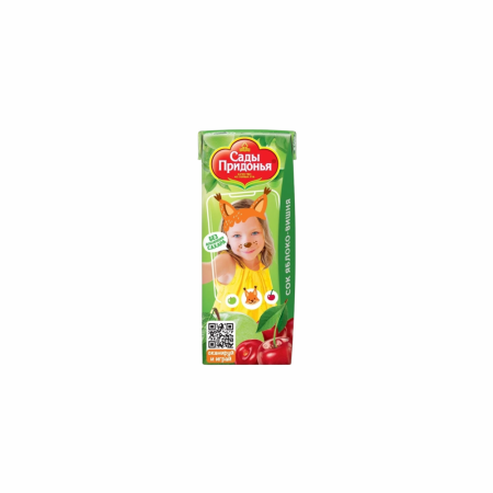 Сок САДЫ ПРИДОНЬЯ Яблоко и вишня 0,2л т/п