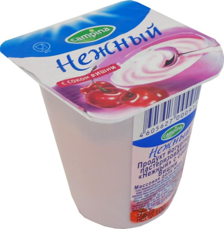 Йогурт CAMPINA Нежный Вишня 1,2% 100г п/у