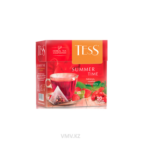 Чай TESS Summer Time Каркаде клубника и малина 20шт кор 