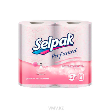 Бумага SELPAK туалетная С ароматом пудры 4шт м/у