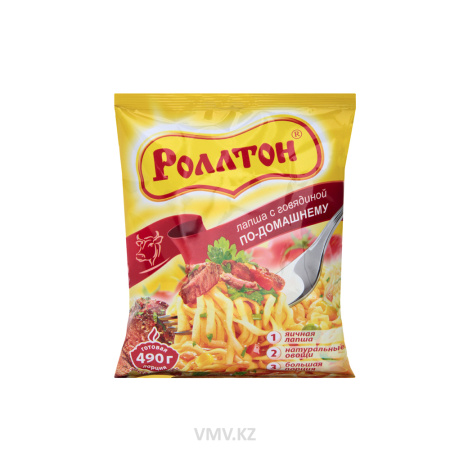 Лапша РОЛЛТОН По домашнему со вкусом говядины 85г