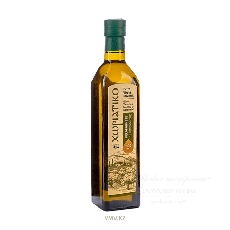 Масло HORIATIKO Peloponnese Оливковое Extra Virgin 0,5л с/б