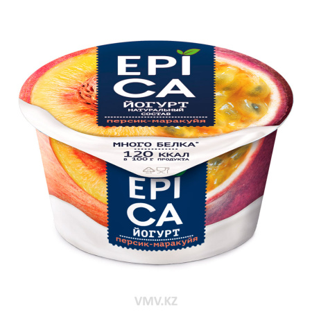 Йогурт EHRMANN Epica Персик и маракуйя 4,8% 130г п/у