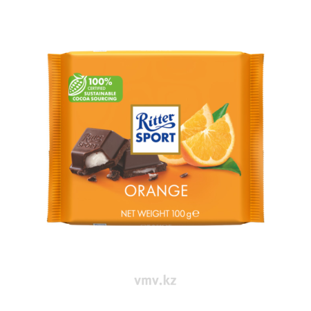 Шоколад RITTER SPORT Темный Яркий апельсин 100г м/у