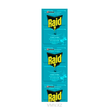 Пластины RAID От комаров Эвкалипт 10шт м/у