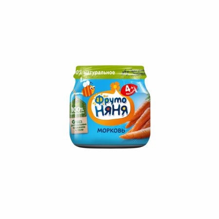 Пюре ФРУТО НЯНЯ Морковь 4-5мес+ 80г с/б