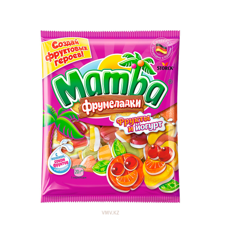 Мармелад MAMBA Жевательный Фрукты и йогурт 70г м/у