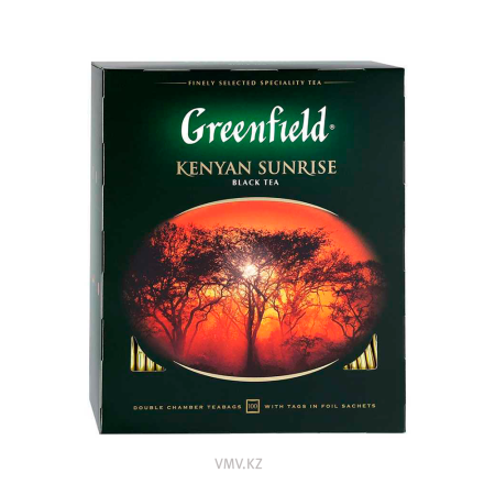 Чай GREENFIELD kenyan sunrise 100шт кор