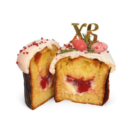 Кулич ВКУСНАЯ ИСТОРИЯ Клубника и белый шоколад шт