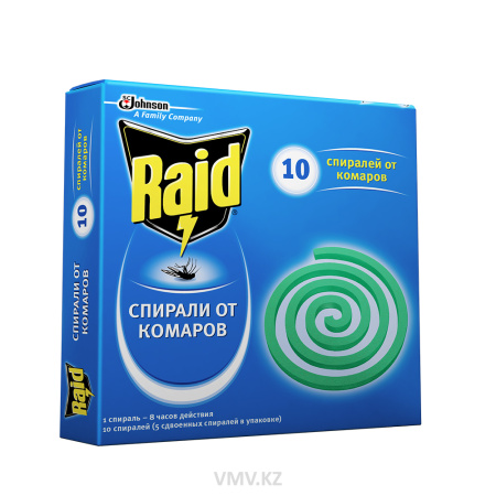 Спирали RAID От комаров 10шт кор