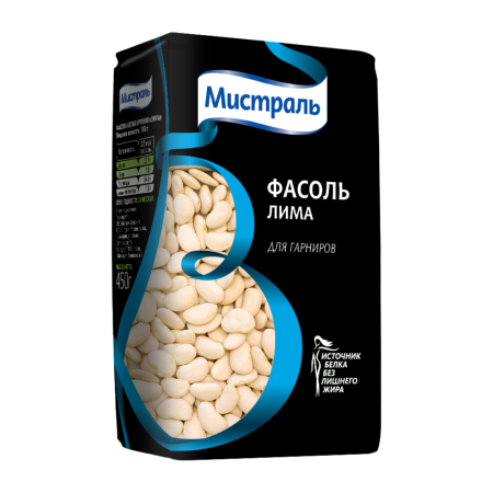 Фасоль МИСТРАЛЬ Лима 450г м/у
