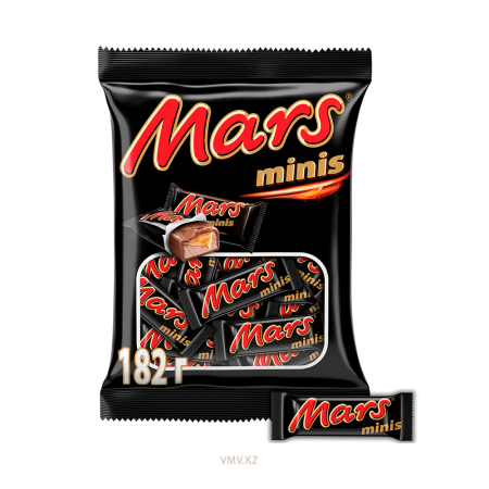 Батончик MARS Шоколадный Minis 182г м/у