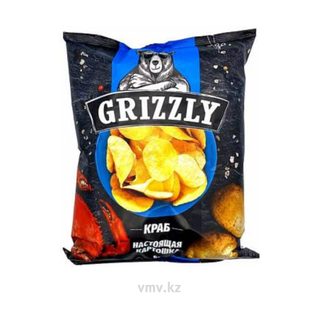 Чипсы GRIZZLY Натуральные Краб 110г