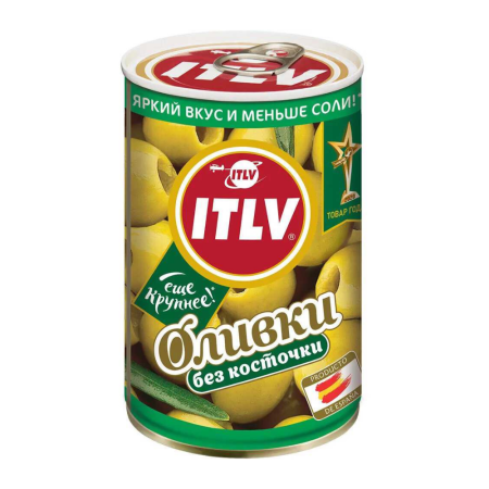 Оливки ITLV Без косточки 300г ж/б