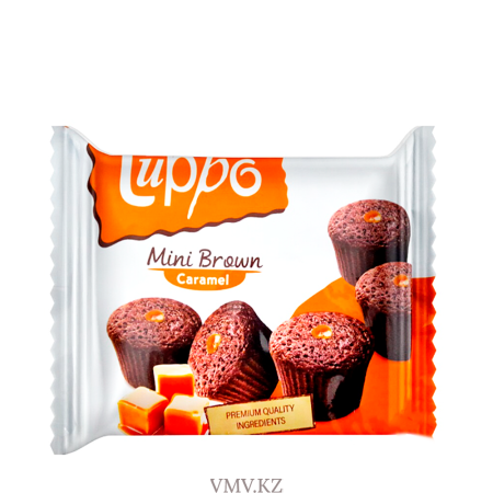 Печенье LUPPO Mini Брауни с карамелью 162г