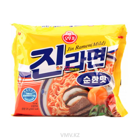 Лапша OTTOGI Jin Ramen Mild 120г м/у