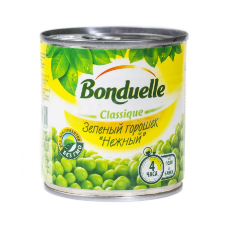 Горошек зеленый BONDUELLE Classique Нежный 200г ж/б