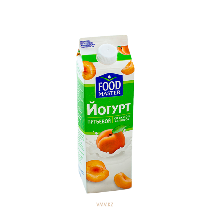 Йогурт FOOD MASTER Питьевой Абрикос 2% 900г 