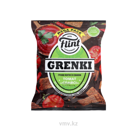 Гренки FLINT Ржаные Со вкусом Томат Спайси 100г