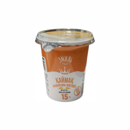 Сметана ЭМИЛЬ Из топленых сливок15% 380г п/у