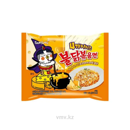 Лапша SAMYANG Hot Chiken Ramen Quatro Cheese 145г м/у
