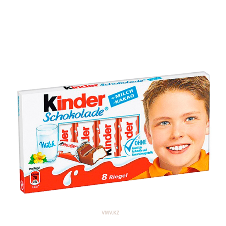 Шоколад KINDER 8шт 100г кор