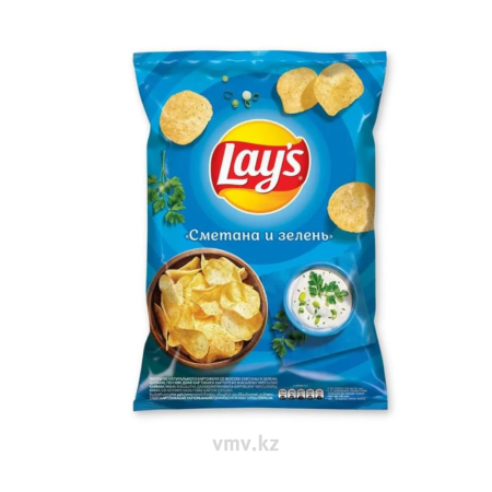 Чипсы LAYS Сметана и зелень 140г 