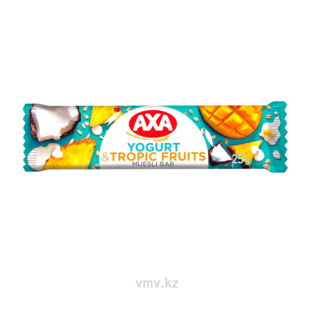 Батончик АХА Зерновой Со вкусом йогурта и тропическими фруктами 23г