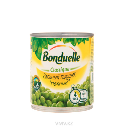 Горошек зеленый BONDUELLE Classique Нежный 425г ж/б