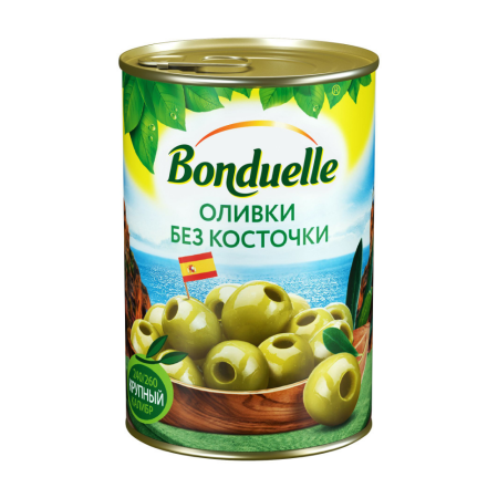 Оливки BONDUELLE Без косточки 300г ж/б