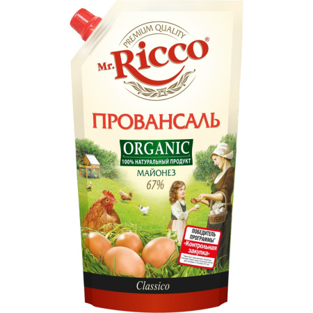 Майонез MR RICCO Провансаль 67% 400мл м/у