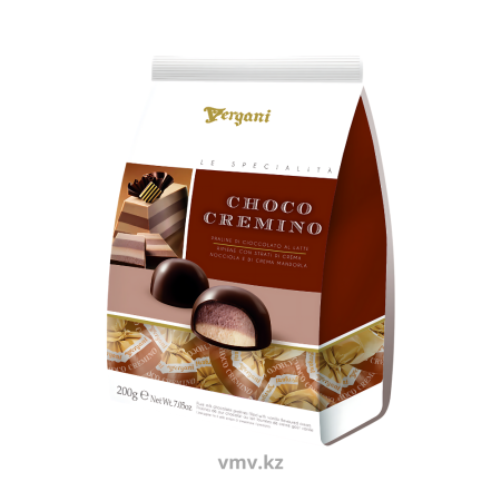 Конфеты VERGANI Choco Cremino Пралине молочный шоколад с начинкой из  орехового крема 200г