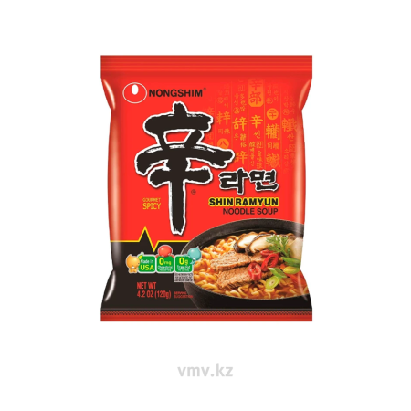 Лапша NONGSHIM Шин рамен Острая говядина 120г