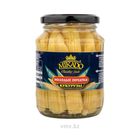 Кукуруза MIKADO Початки молодые 370мл с/б