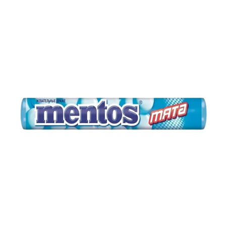 Жевательная конфета MENTOS Мята 37г м/у Жевательная конфета MENTOS Мята 37г м/у