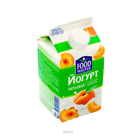 Йогурт FOOD MASTER Питьевой Абрикос 450г т/п