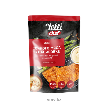 Панировка YELLI Chef Для сочного мяса с копченой паприкой и кунжутом 200г м/у