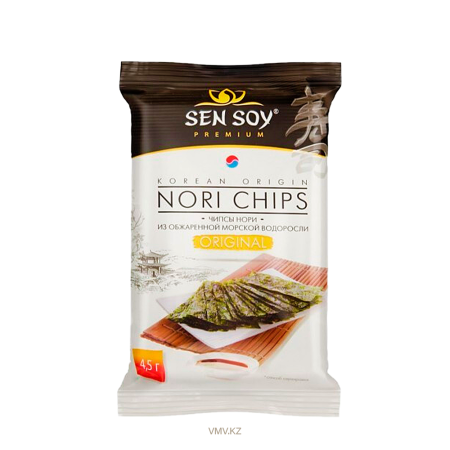 Чипсы SEN SOY Нори из морской капусты Original 4,5г