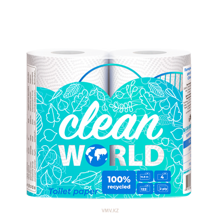 Бумага CLEAN WORLD Туалетная 4шт м/у