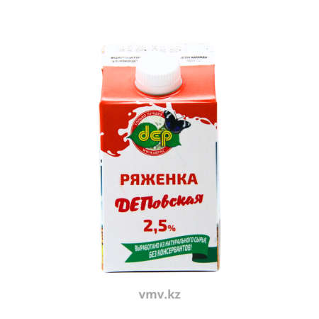 Ряженка DEP 2,5% 500г т/п