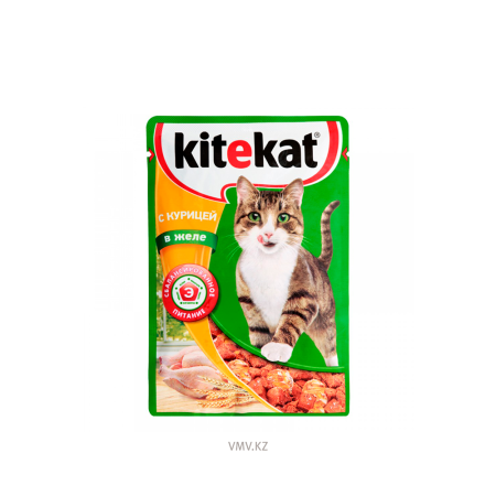 Корм KITEKAT Желе из курицы 85г м/у