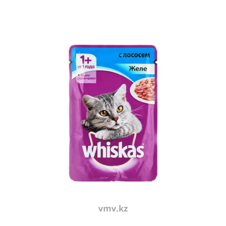 Желе WHISKAS С лососем 85г