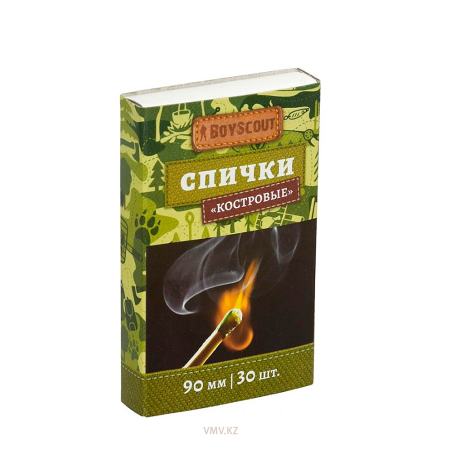 Спички BOYSCOUT Костровые 90мм 30шт арт61029